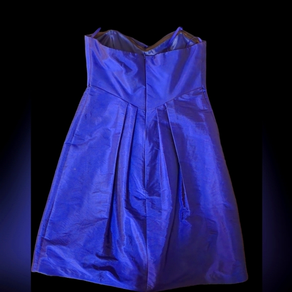 Strapless Party Dress- Blue Size 2 - Picture 11 of 12